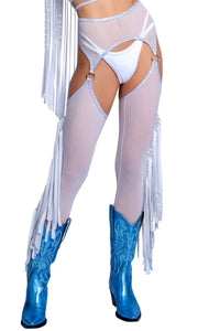 Cowgirl Fringe Rave Chaps (Multiple Colors)