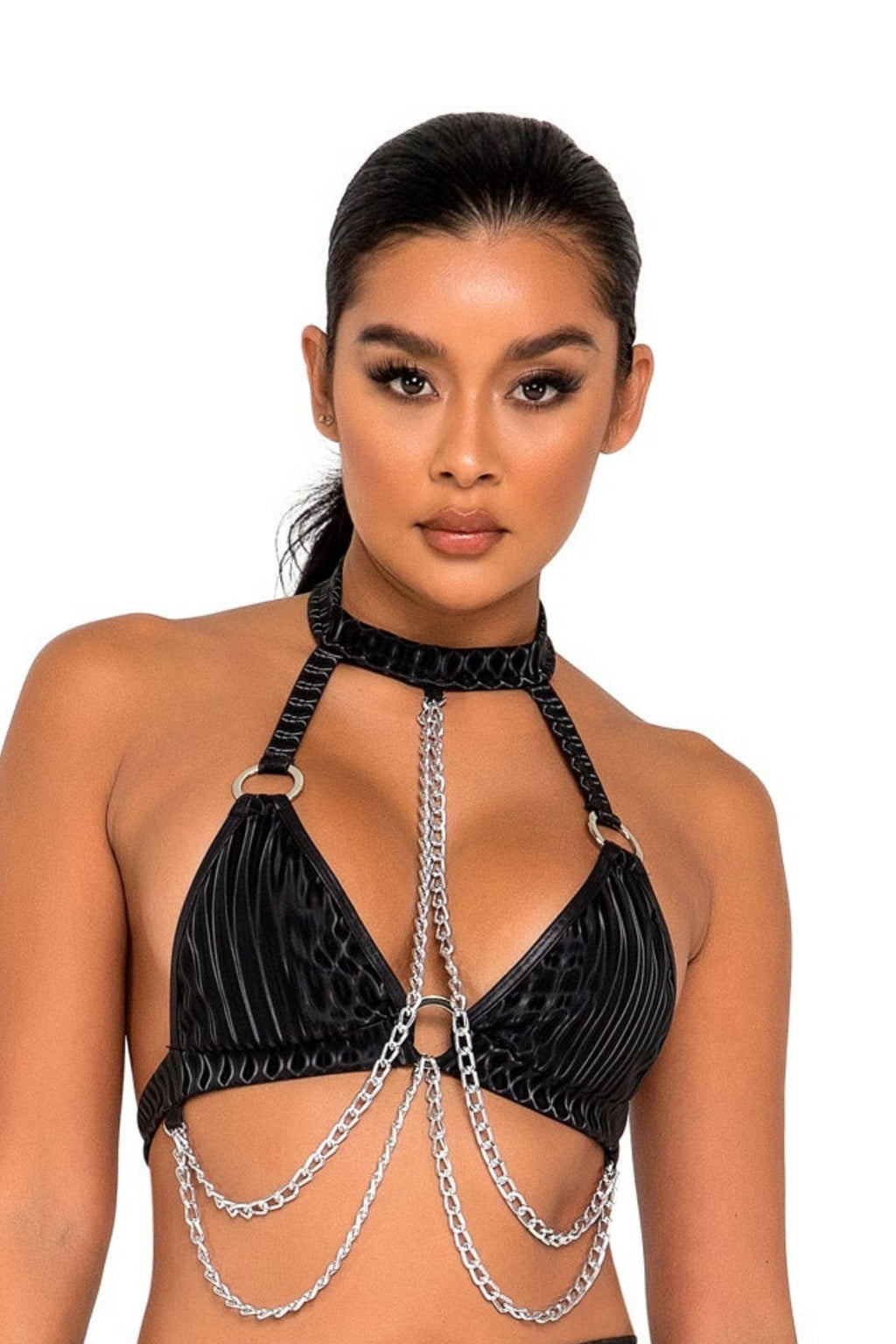 Chained Choker Rave Top