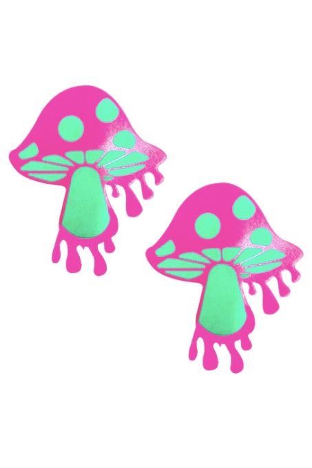 Neon Pink Mushroom Pasties