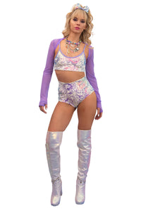 Stretch Mesh Rave Shrug