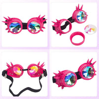 Spiked Pink Rave Goggles