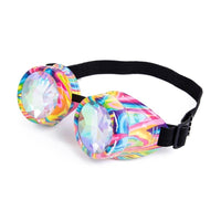 Rainbow Swirl Rave Goggles
