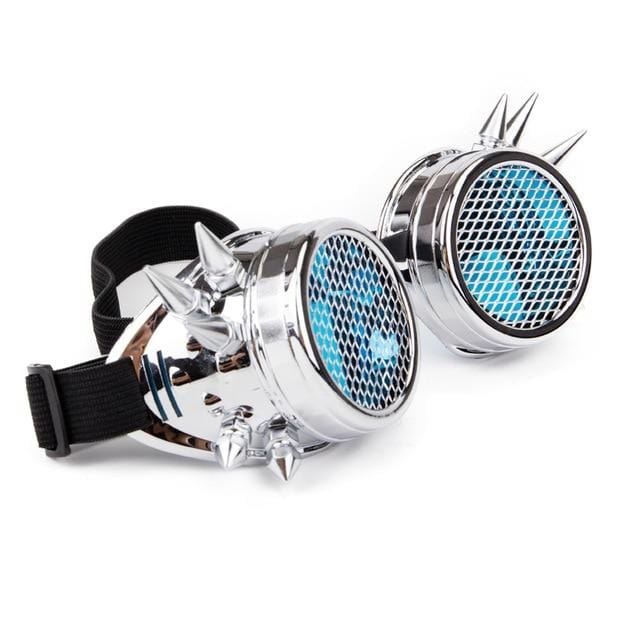 Spiked Diffraction Rave Goggles