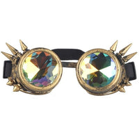 Spiked Gold Rave Goggles