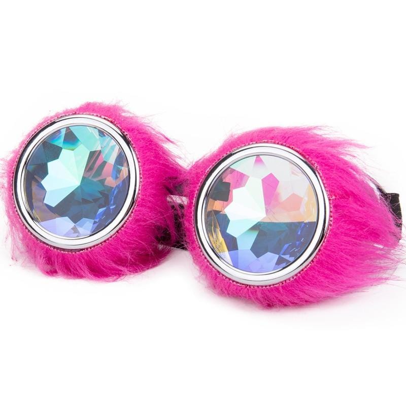 Fluffy Kaleidoscope Rave Goggles