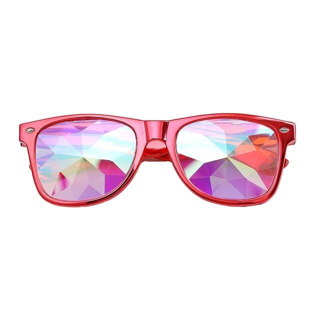 Red Kaleidoscope Glasses