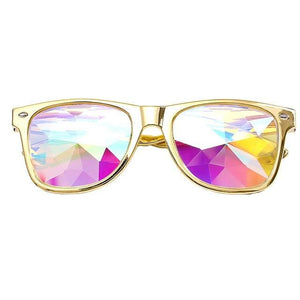 Gold Kaleidoscope Glasses